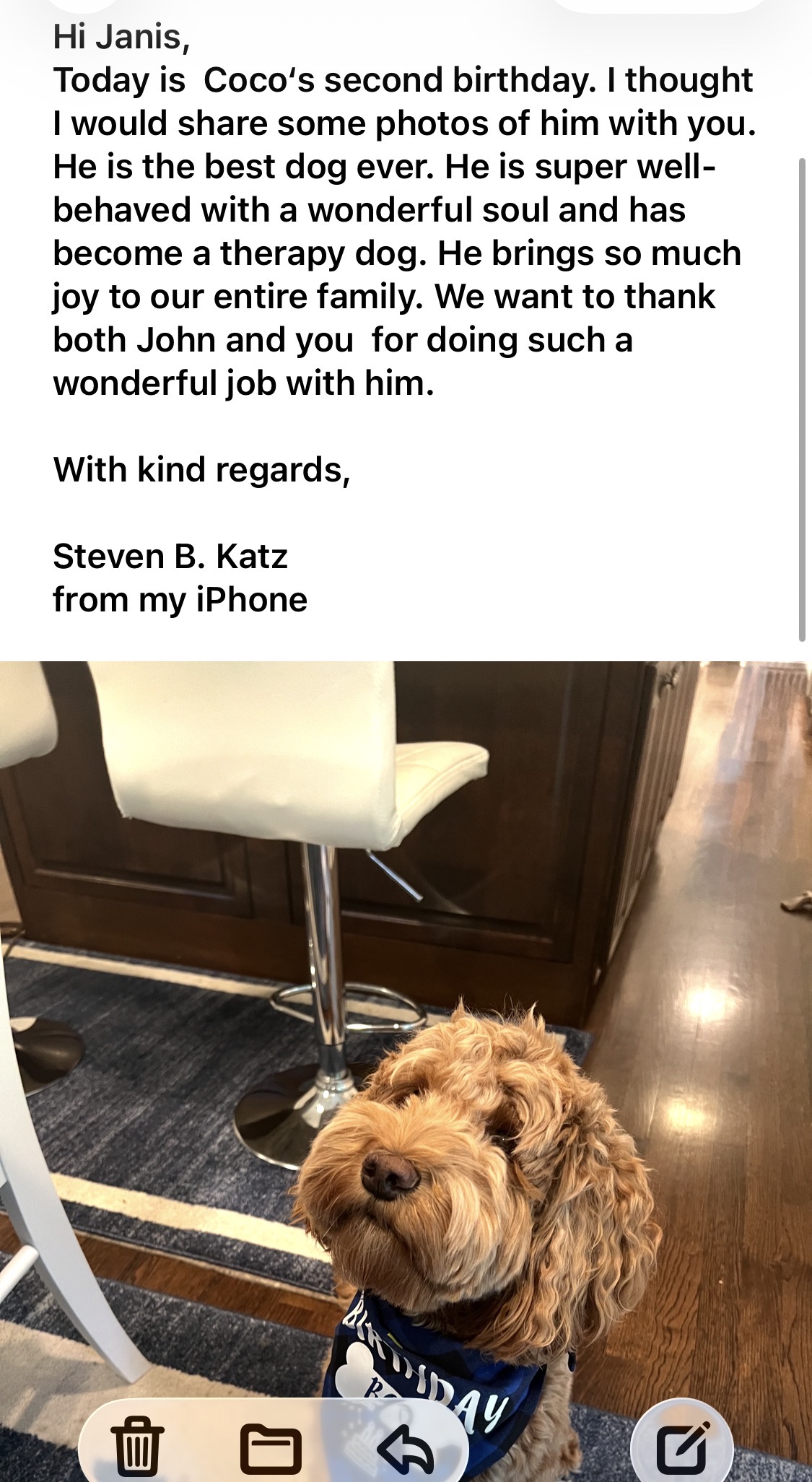 Best Life Labradoodles review therapy dog quality